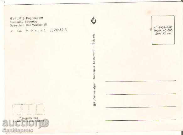 Map Bulgaria Resort Varshets Waterfall 1 * with price 0.60 BGN | € 0.31