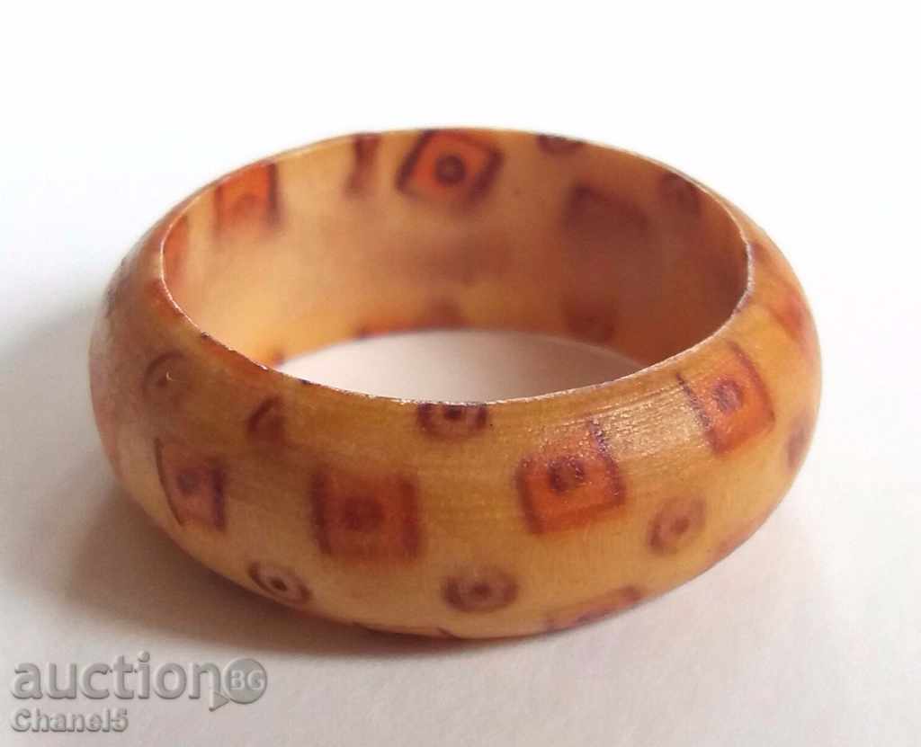 WOODEN RING - PYROGRAPHY (7)
