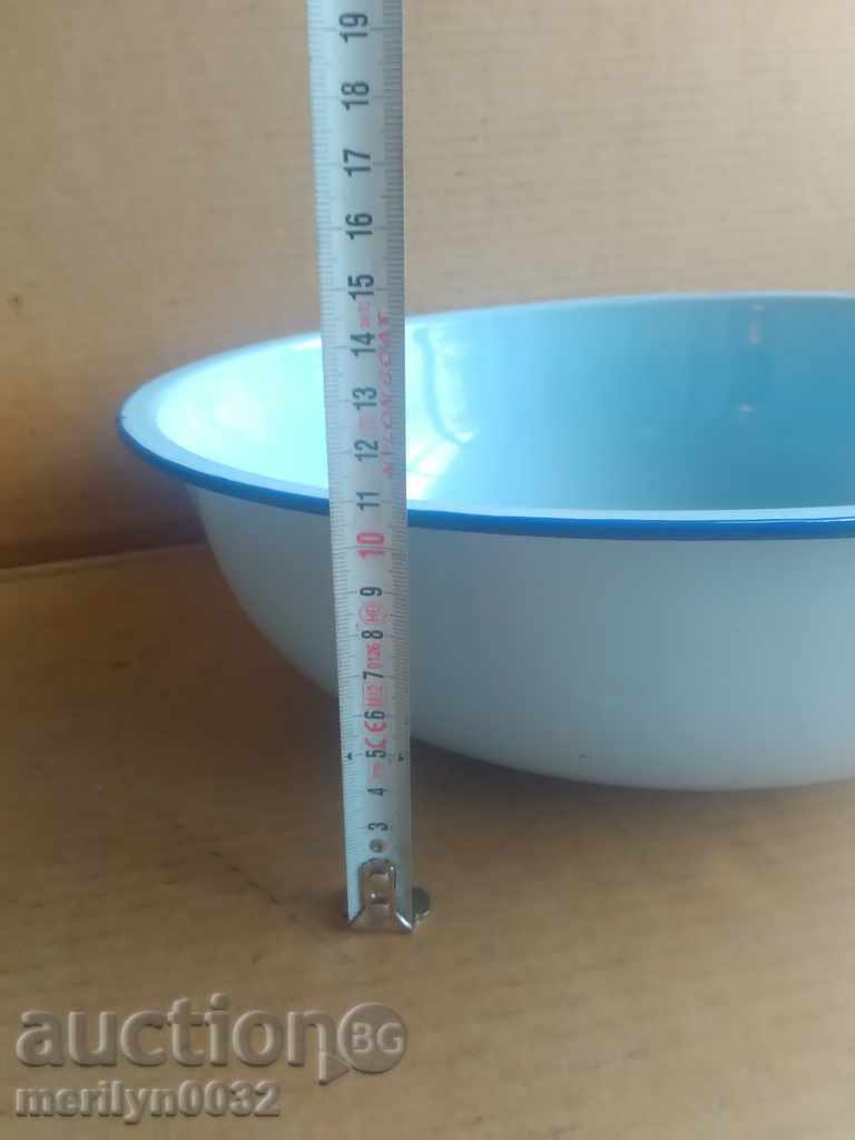 Auction Enameled basin, bowl, enamel bowl Auction Enameled basin, bowl, enamel bowl