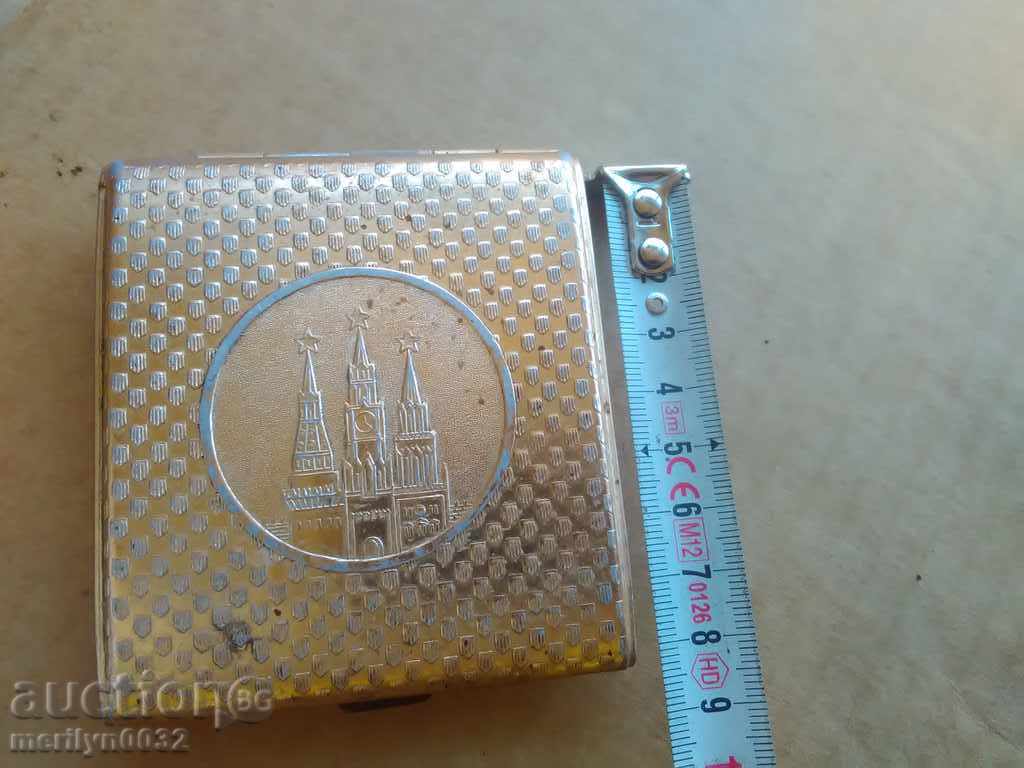 Old Soviet tobacco box, box, box KSRC Kremlin with price 24.00 BGN | € 12.27