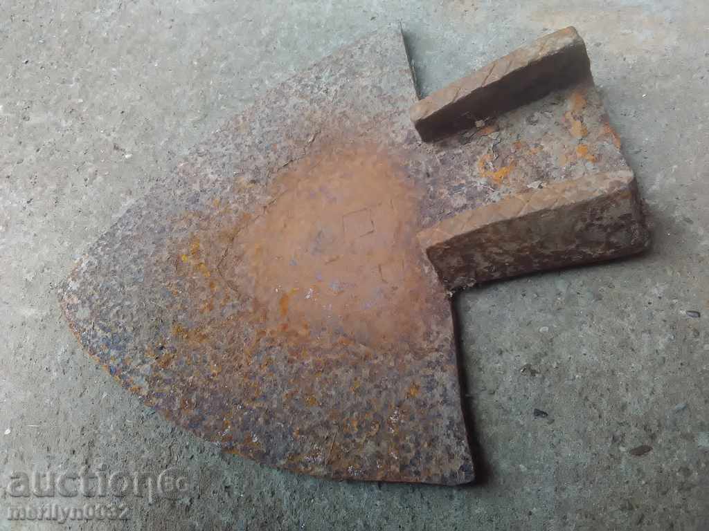 Old forged plow, plow, lemon BIG with initials - 5 Old forged plow, plow, lemon BIG with initials - 5