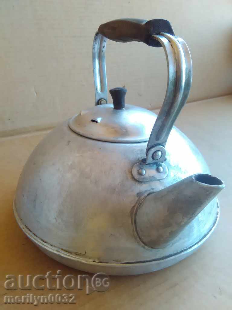 Auction Aluminum teapot USSR coffee beaker samant vintage Auction Aluminum teapot USSR coffee beaker samant vintage