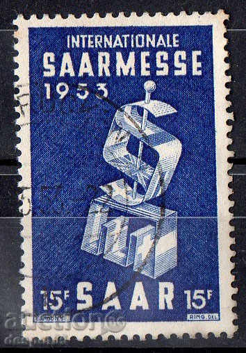1953. Germany-Saar. Fair.