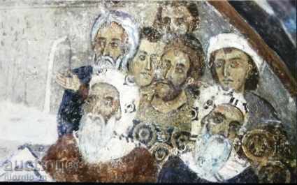Картичка - "Исус беседва в храма с книжниците"