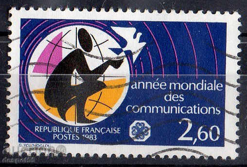 1983. Франция. Световна година на комуникациите.