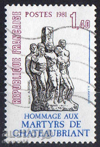 1981. Γαλλία. Μνημείο στη μνήμη των θυμάτων των πολέμων.