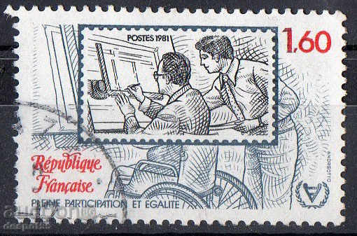 1981. Франция. Международна година на инвалидите.