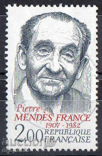 1983. Франция. Pierre Mendés France, френски политик.