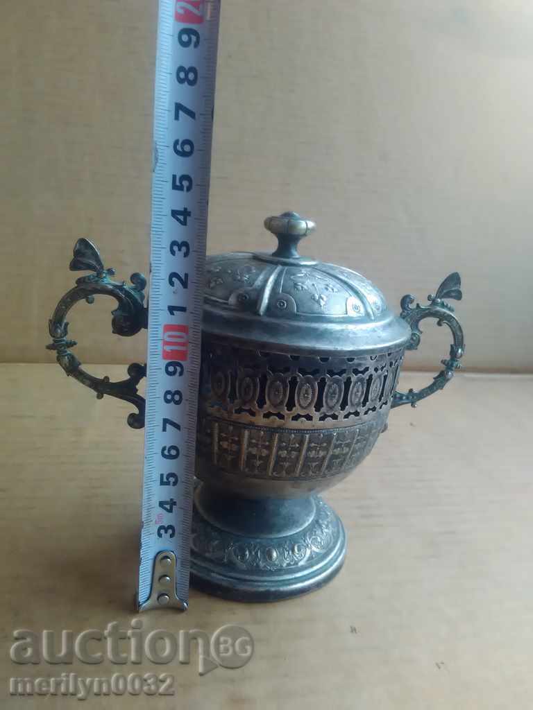 Auction  Bonbonniere Art Deco VMF service sugar bowl bowl with lid