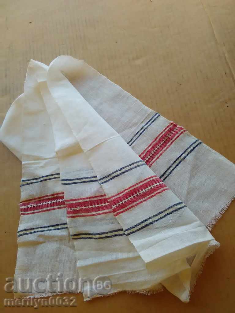 An old hand-woven cloth embroidery An old hand-woven cloth embroidery