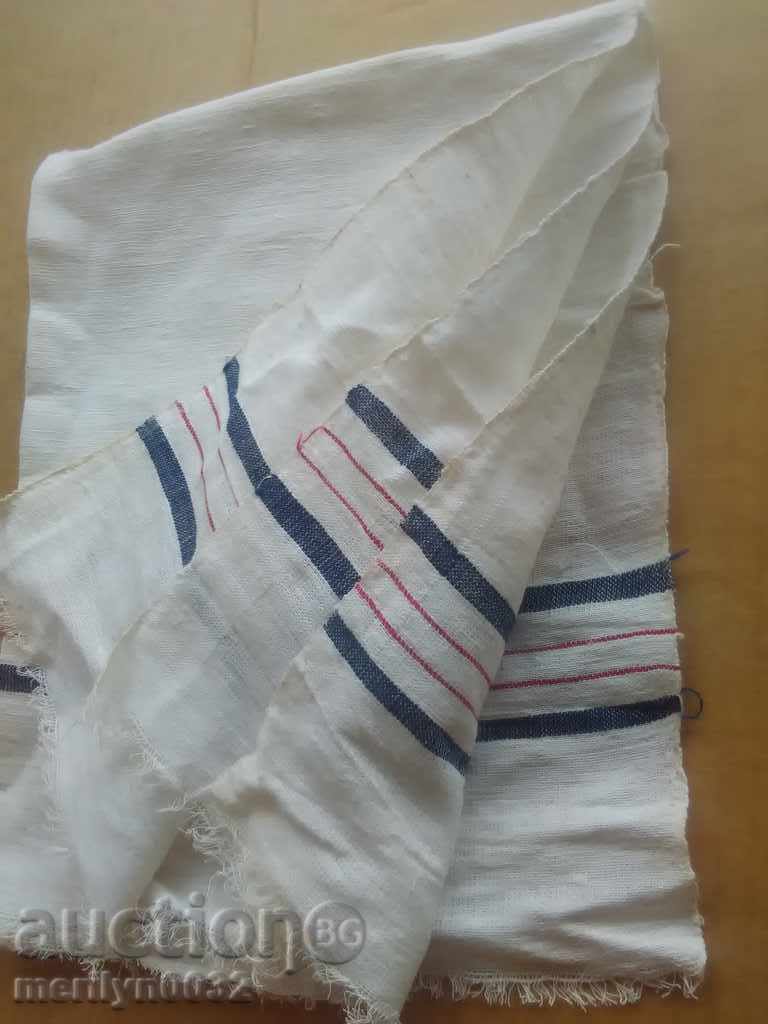 Стара ръчно тъкана кърпа кенар бродерия