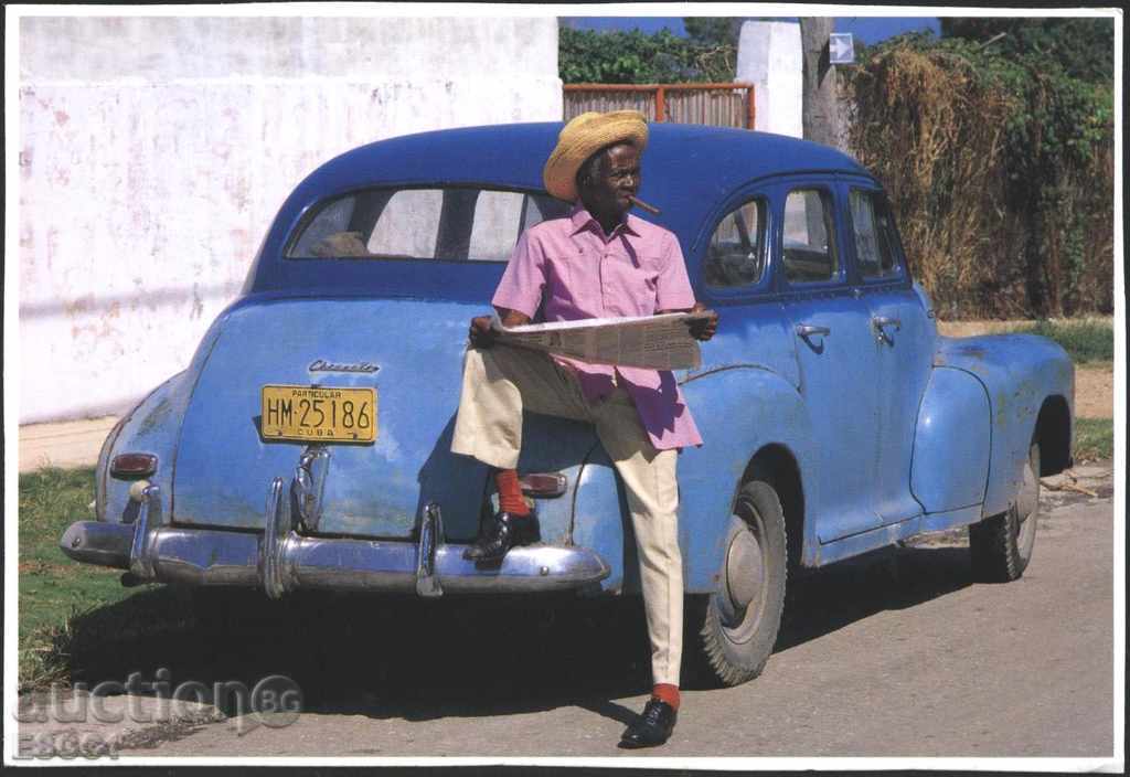 Κάρτα Παλαιό αυτοκίνητο στην Κούβα