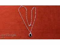 Silver necklace with pendant