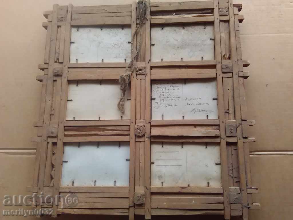 Framed photos shepherd wood carving 20th in photo UNIQUE - 5 Framed photos shepherd wood carving 20th in photo UNIQUE - 5