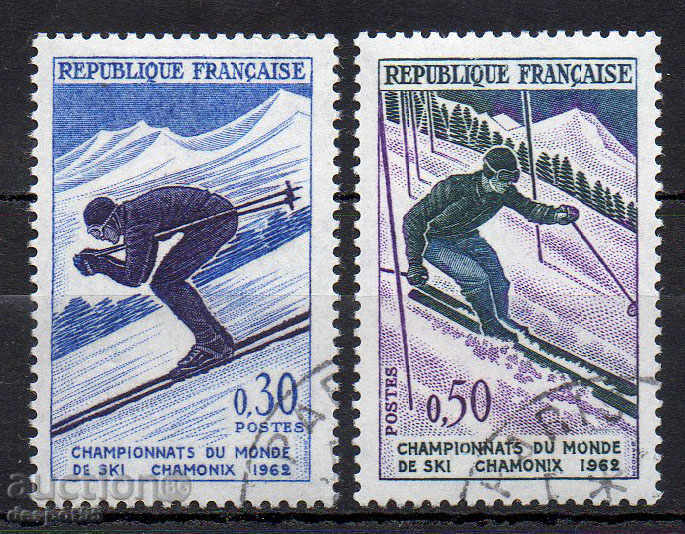 1962. Franța. Cupa Mondială de schi Sharmoni.