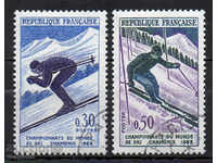 1962. Franța. Cupa Mondială de schi Sharmoni.