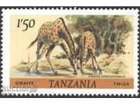 Pure Fauna Giraffe 1985 from Tanzania K14 x 14 1/4
