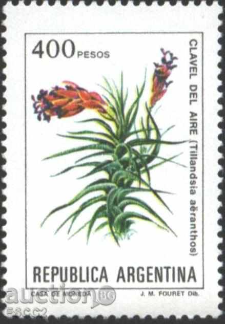 Καθαρό σήμα Flora Λουλούδι του 1982 από την Αργεντινή