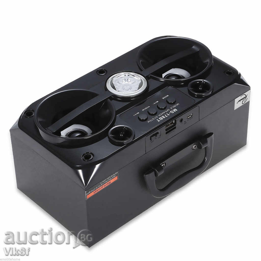 Auction Portable MS - 178BT - FM radio, Bluetooth, MP3 player Auction Portable MS - 178BT - FM radio, Bluetooth, MP3 player