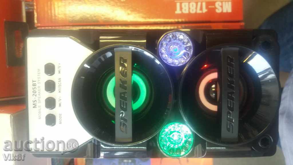 Auction Portable FM Station MS-205 BT - +, Bluetooth + MP3 + Music player Auction Portable FM Station MS-205 BT - +, Bluetooth + MP3 + Music player