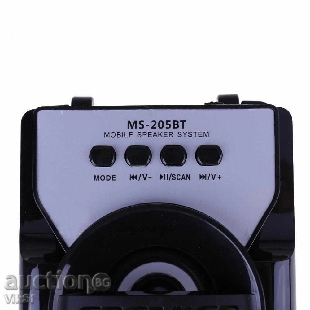 Portable FM Station MS-205 BT - +, Bluetooth + MP3 + Music player - 5 Portable FM Station MS-205 BT - +, Bluetooth + MP3 + Music player - 5