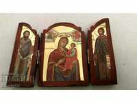 Icons 3 pcs. mounted with hinges