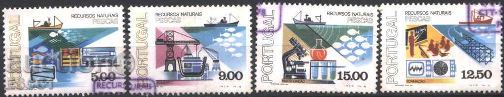 Клеймовани марки Риболов 1978 Португалия