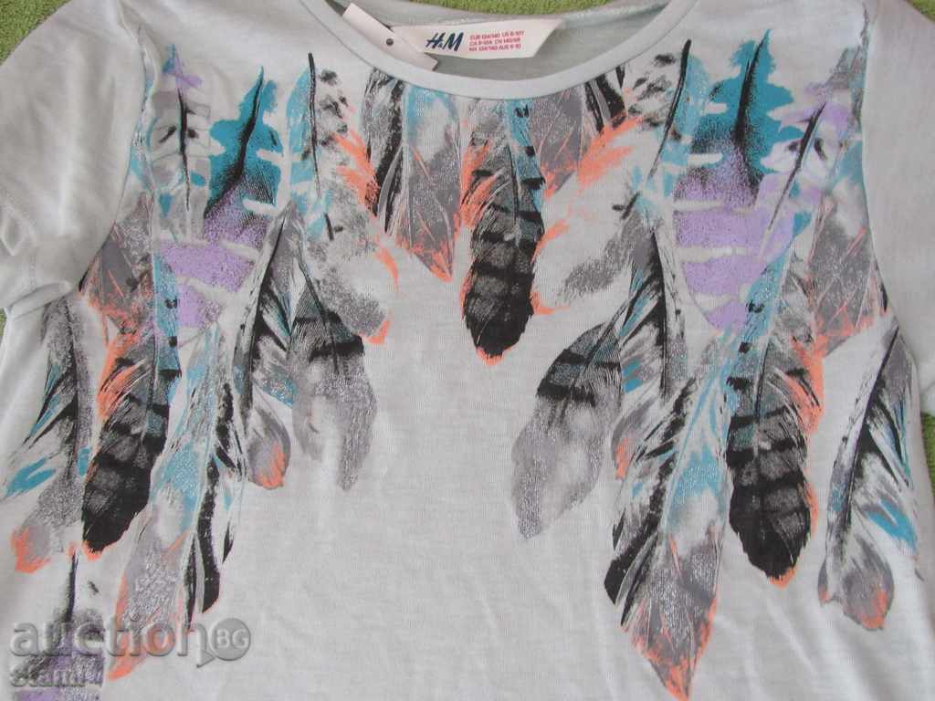 Аукцион Тениска за момиче Н&М, размер 134/140, нова