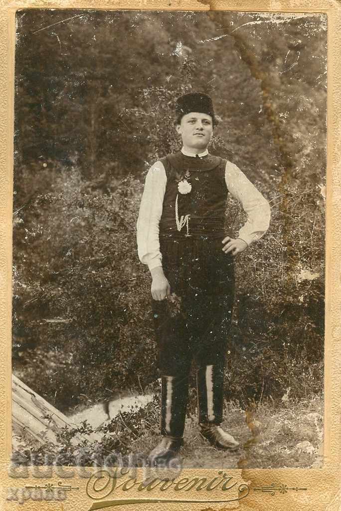 FOTO VECHE - CARTON - COSTUM, KALPAK - 0836