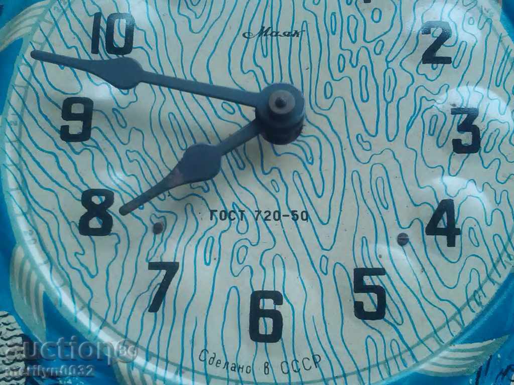 Old wall art clock Russian wounded Soviet USSR with price 89.00 BGN | € 45.50