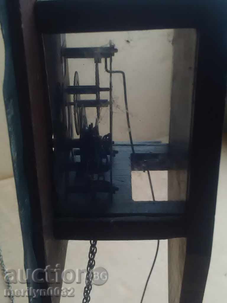 Old wall art clock Russian wounded Soviet USSR - 5