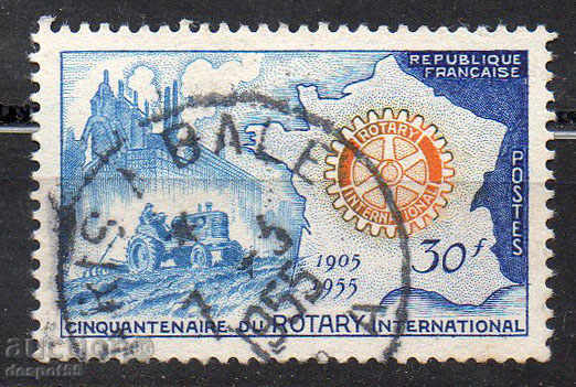 1955. Franța. Aniversarea Clubului Rotary.