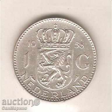Olanda 1 Gulden 1958