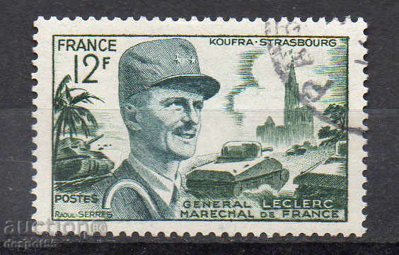 1954. Γαλλία. Marshal Charles Leclerc, διαιρεμένη γενικότερα.