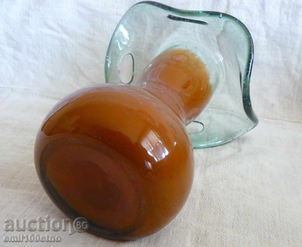 Vase of colored blown glass handmade - 5 Vase of colored blown glass handmade - 5