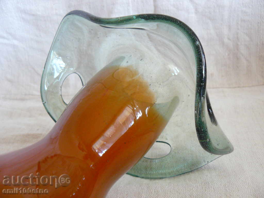 Vase of colored blown glass handmade - 6 Vase of colored blown glass handmade - 6