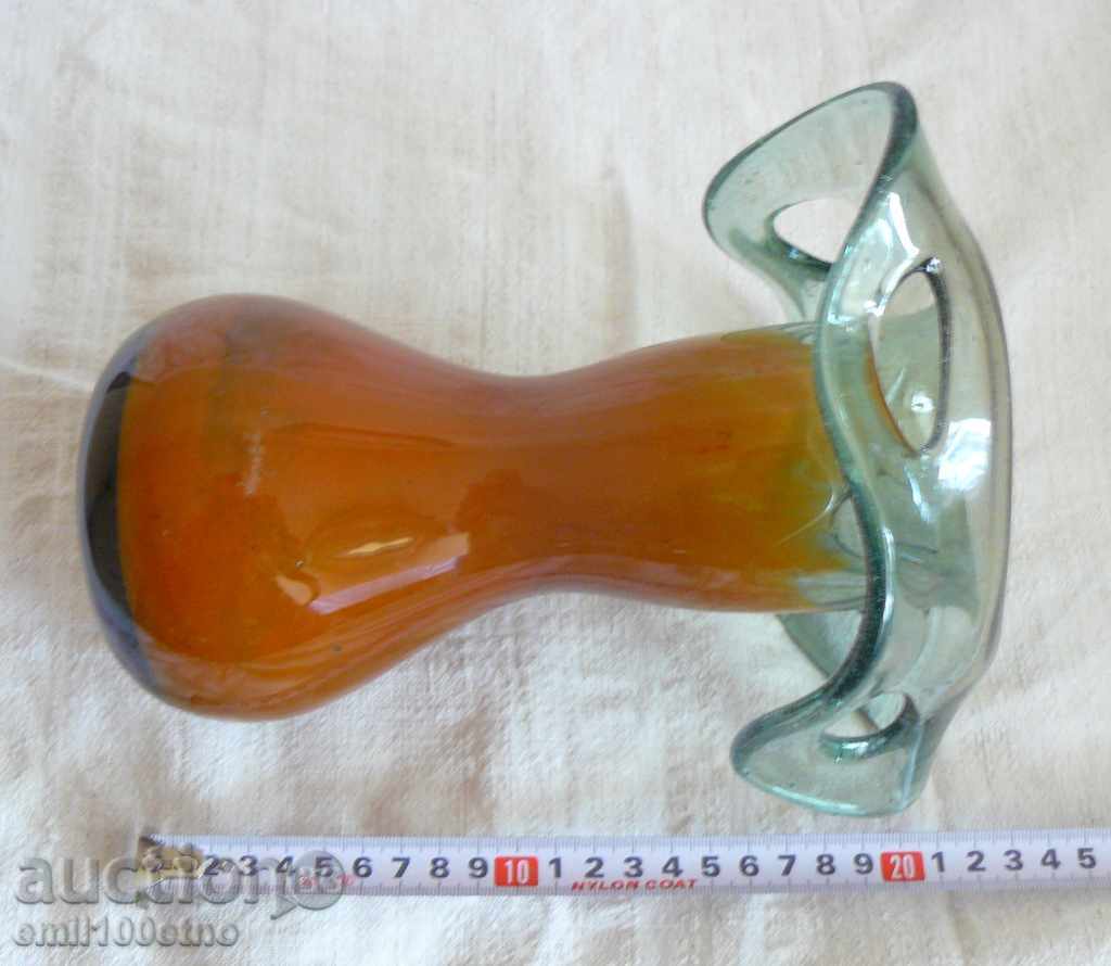 Vase of colored blown glass handmade - 7 Vase of colored blown glass handmade - 7