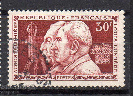 1955. Franța. fratii Lumiere, fondatorii cinematografiei.