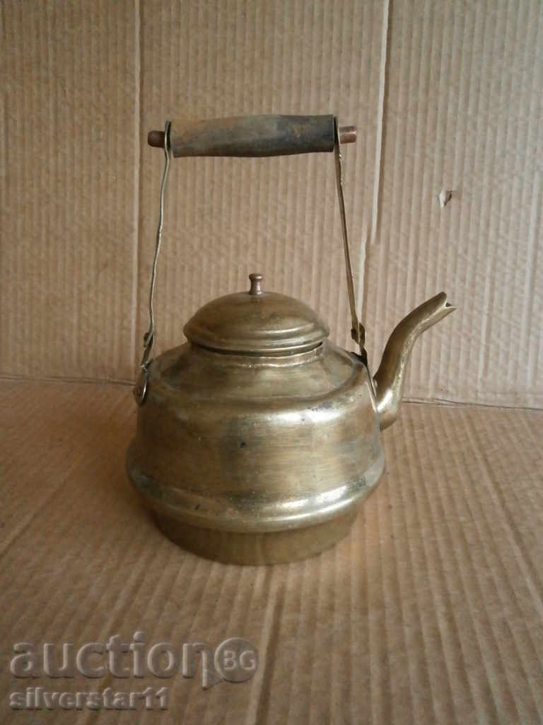 retro Albanian bronze teapot with price 41.00 BGN | € 20.96 retro Albanian bronze teapot with price 41.00 BGN | € 20.96