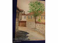 Watercolor - Nessebar - Dr. N. Stefanov, 1976.