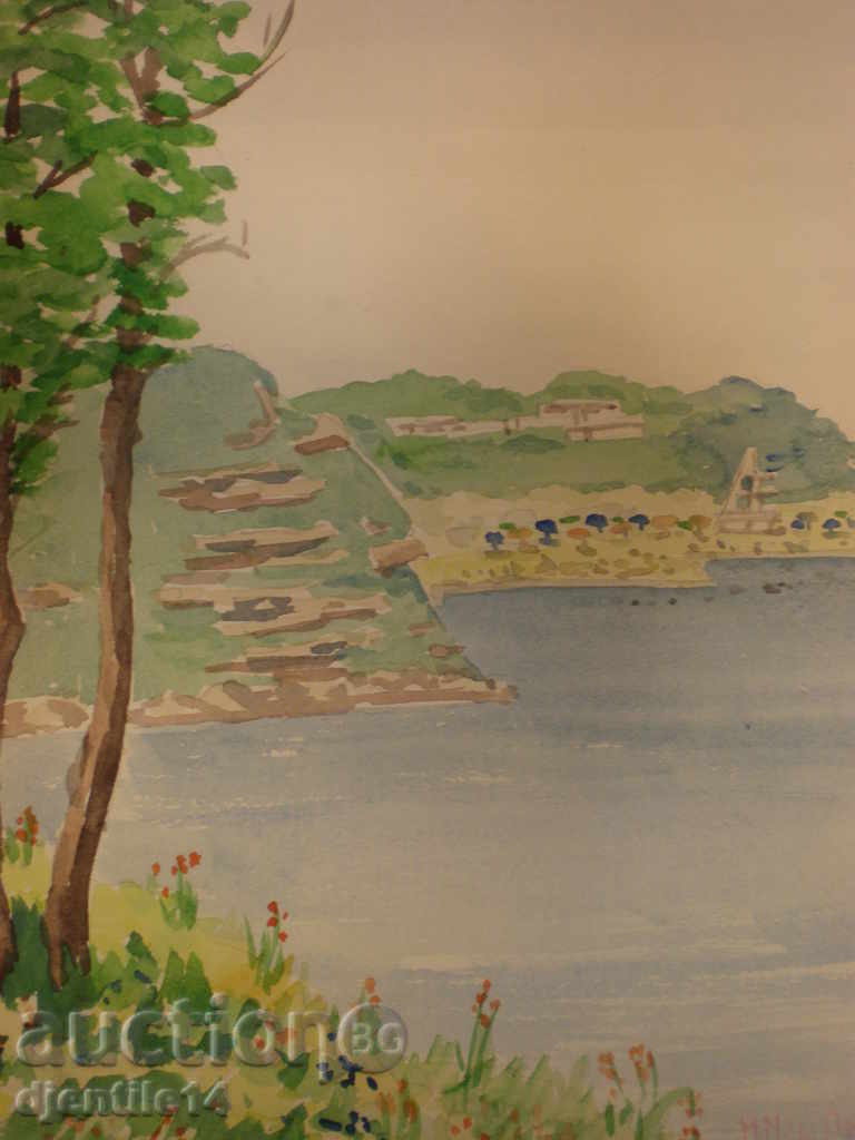Watercolor-Primorsko-Dr. N.Stefanov with price 40.00 BGN | € 20.45 Watercolor-Primorsko-Dr. N.Stefanov with price 40.00 BGN | € 20.45