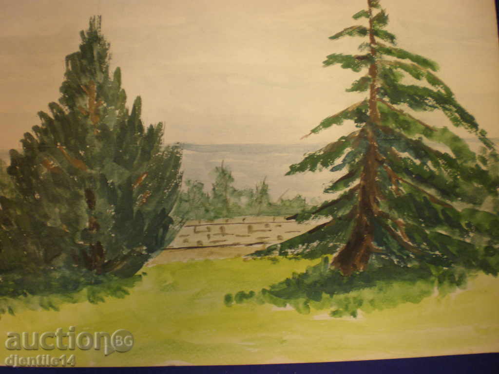 Watercolor - Varna Druzhba - Dr. N. Stefanov, 1979. with price 40.00 BGN | € 20.45