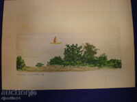 Acuarelă - Varna Druzhba - Dr. N. Stefanov, 1979.