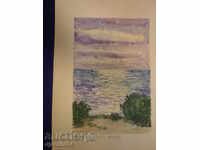 Ακουαρέλα-Βάρνα-Ντρούζμπα- Δρ Ν.Στέφανοφ