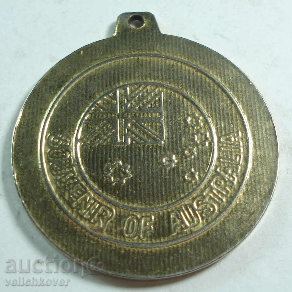 14104 Australia medal souvenir from Australia flag of the camp