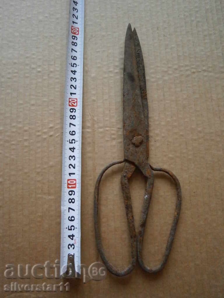 ancient primitive forged scissors