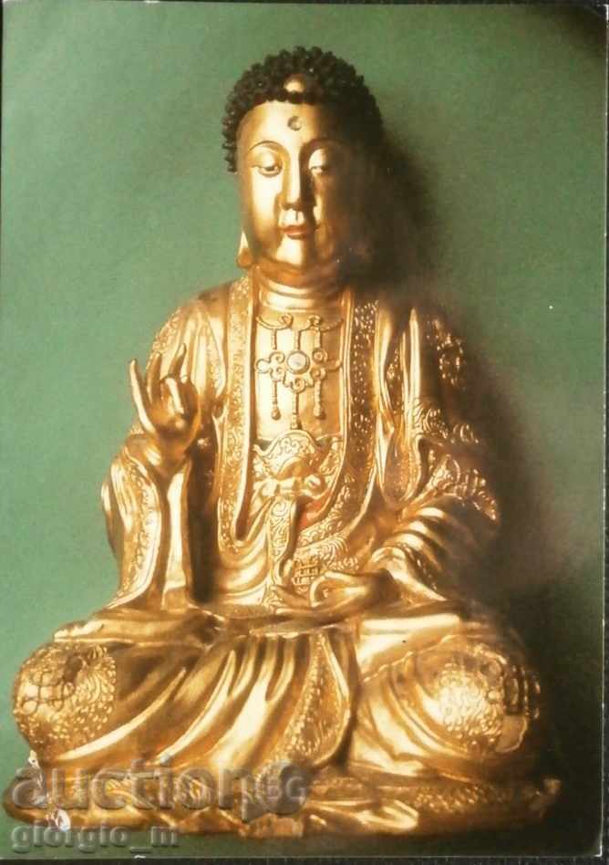 Postcard - Bouddha en predication