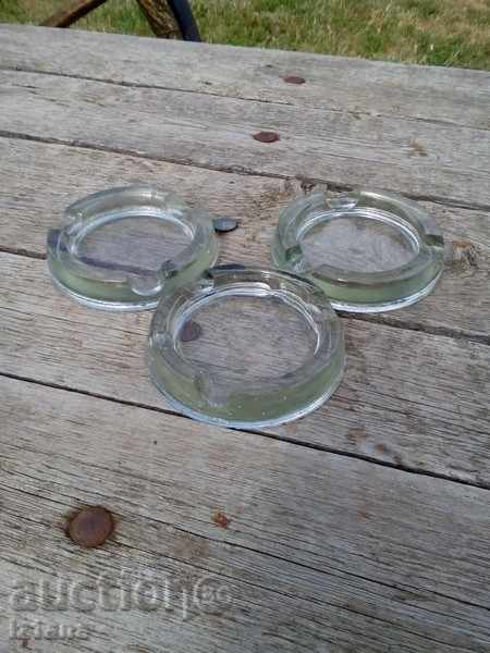 An old glass ashtray