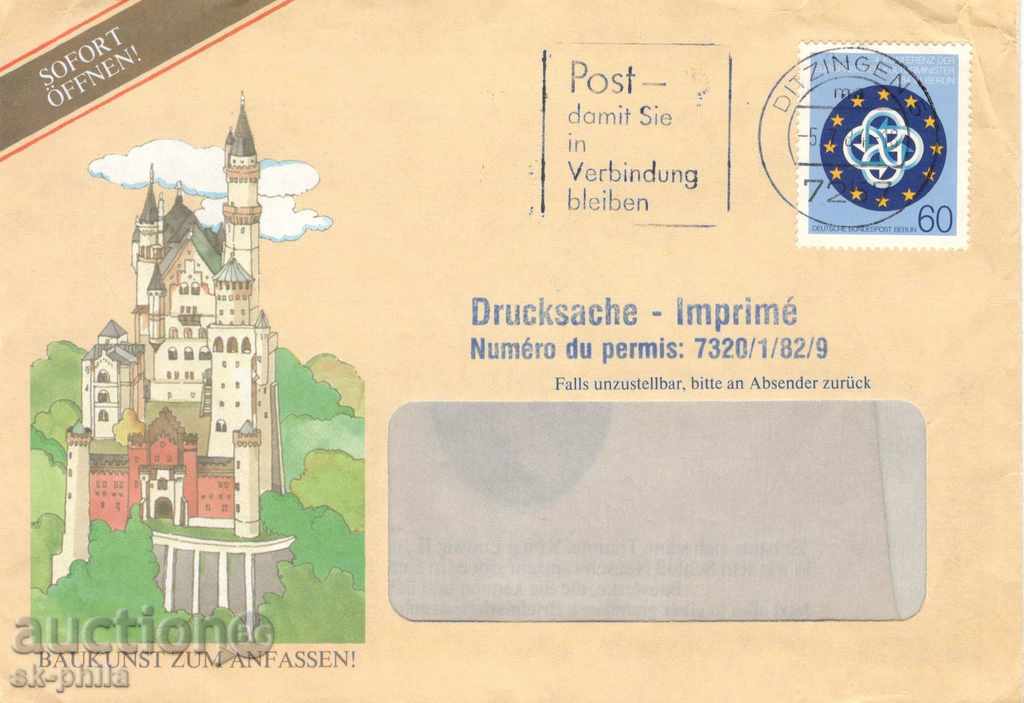 Стар пощенски плик - ГФР,  фирмено издание