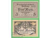 (GERMANY (Konstanz) 5 brands 1918 UNC • • • •)